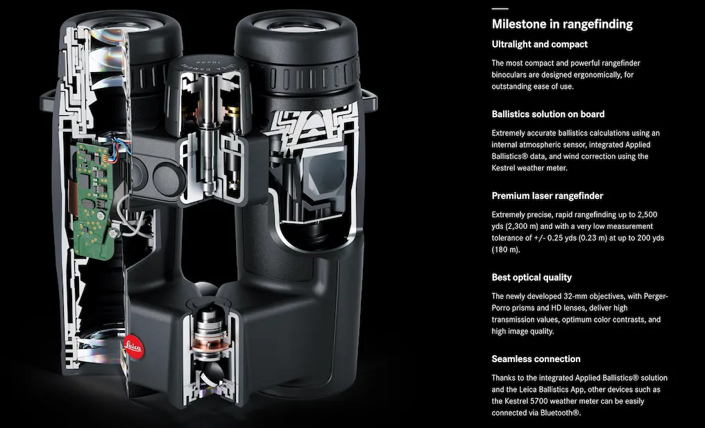 Leica Geovid Pro 8x32 Rangefinder Binoculars