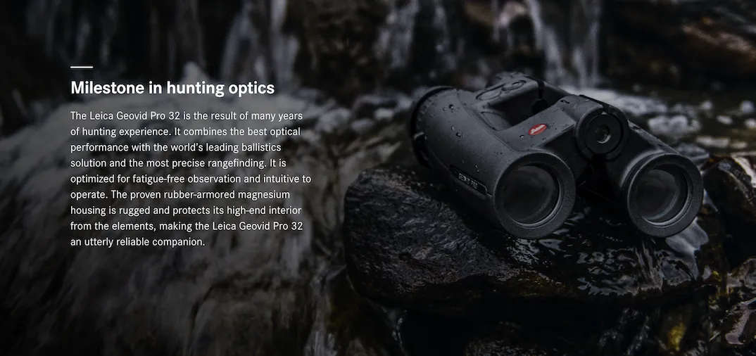 Leica Geovid Pro 8x32 Rangefinder Binoculars