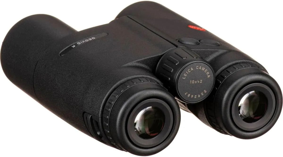 LEICA Geovid R Gen 2022 Compact Lightweight Hunting Bird Watching Rangefinder Binoculars with Carrying Strap Incuded, 10x42