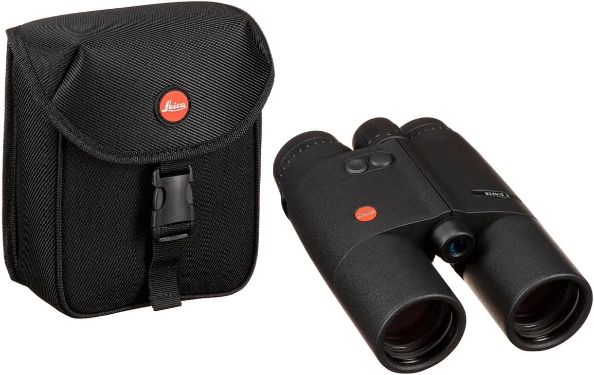 LEICA Geovid R Gen 2022 Compact Lightweight Hunting Bird Watching Rangefinder Binoculars with Carrying Strap Incuded, 10x42