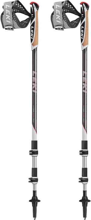 LEKI Goods Dark Anthracite-Neon Red 90-130 cm