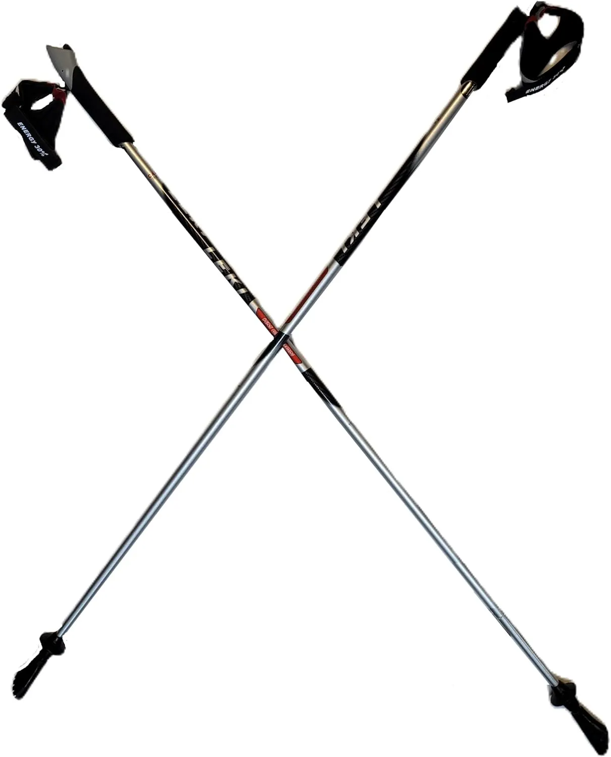 LEKI Nordic Walking Pacer Ultra Lightweight HM Carbon 135cm Silver
