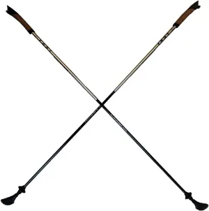 LEKI Nordic Walking Ultra Alu Carbon HTS 6.0 Series Poles Silver/Black 120cm/48in