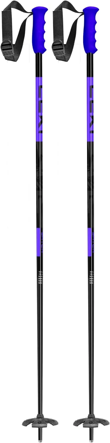 LEKI SWTCH Lightweight Aluminum Ski Poles for Downhill Skiing