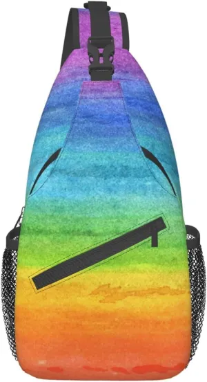 LGBT Gay Pride Sling Bag,Multipurpose Crossbody Backpack Shoulder Chest Bag for Women Men Travel Hiking Daypack