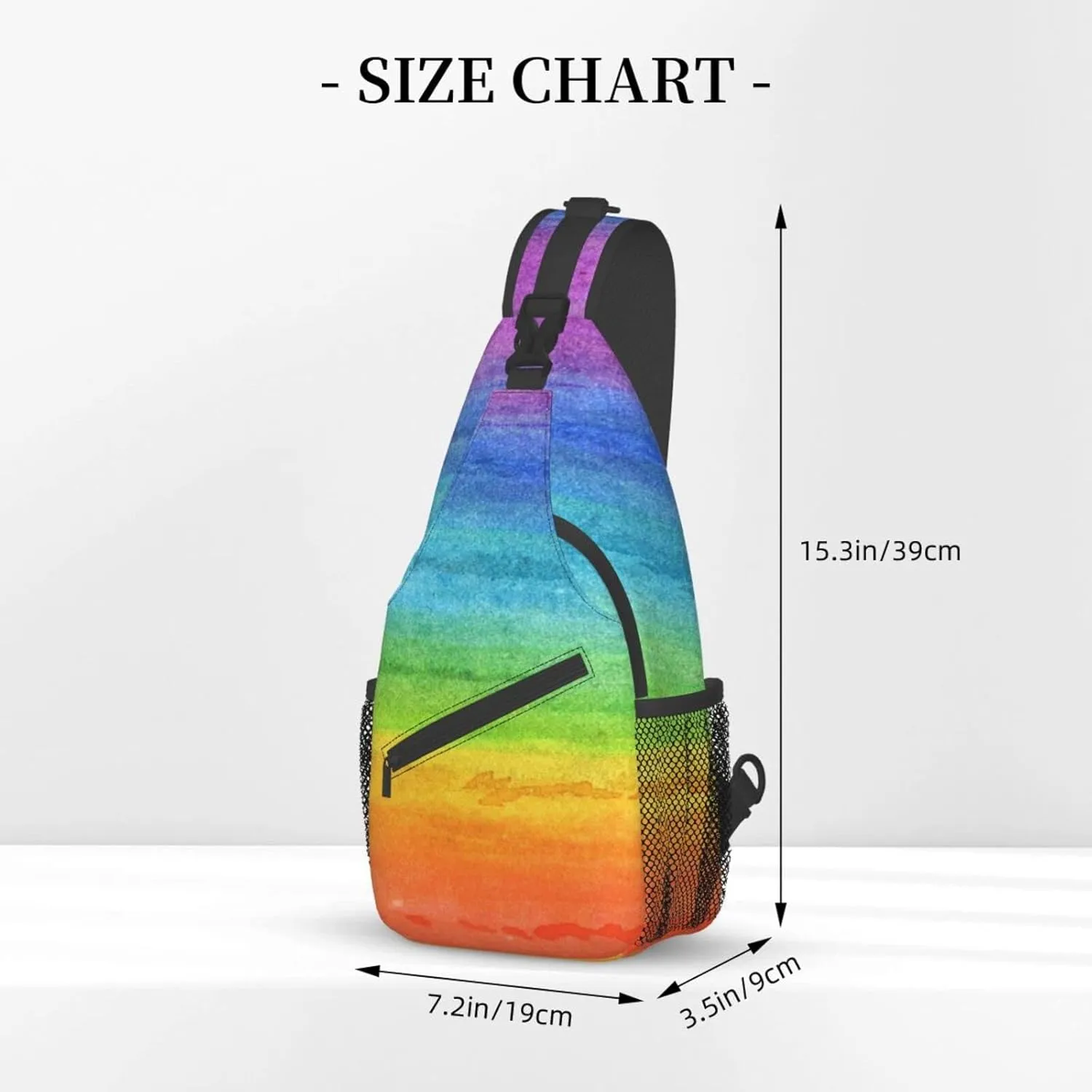 LGBT Gay Pride Sling Bag,Multipurpose Crossbody Backpack Shoulder Chest Bag for Women Men Travel Hiking Daypack