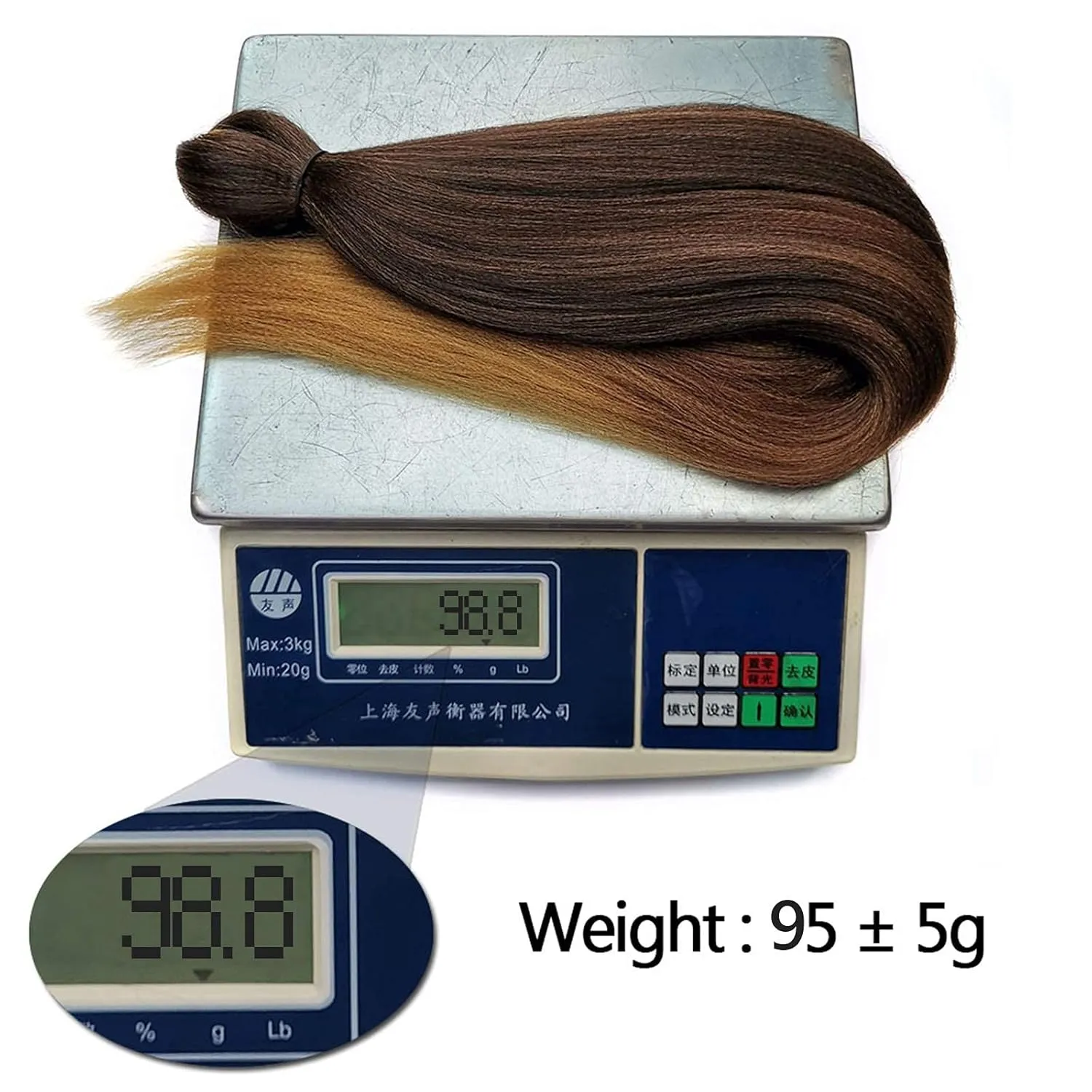 Liang Dian Pre Stretched Braiding Hair Ombre 26 Inch 8 Packs Synthetic Crochet Braids Hot Water Setting Professional Soft Yaki Texture Synthetic Hair Extensions(1B/30/27)