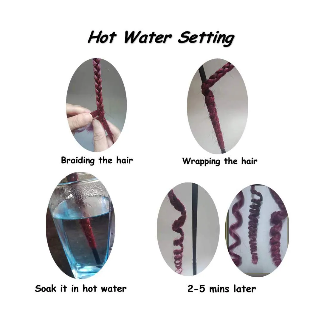 Liang Dian Pre Stretched Braiding Hair Ombre 30 Inch 8 Packs Synthetic Crochet Braids Hot Water Setting Professional Soft Yaki Texture Synthetic Hair Extensions(30 Inch 1B/27)