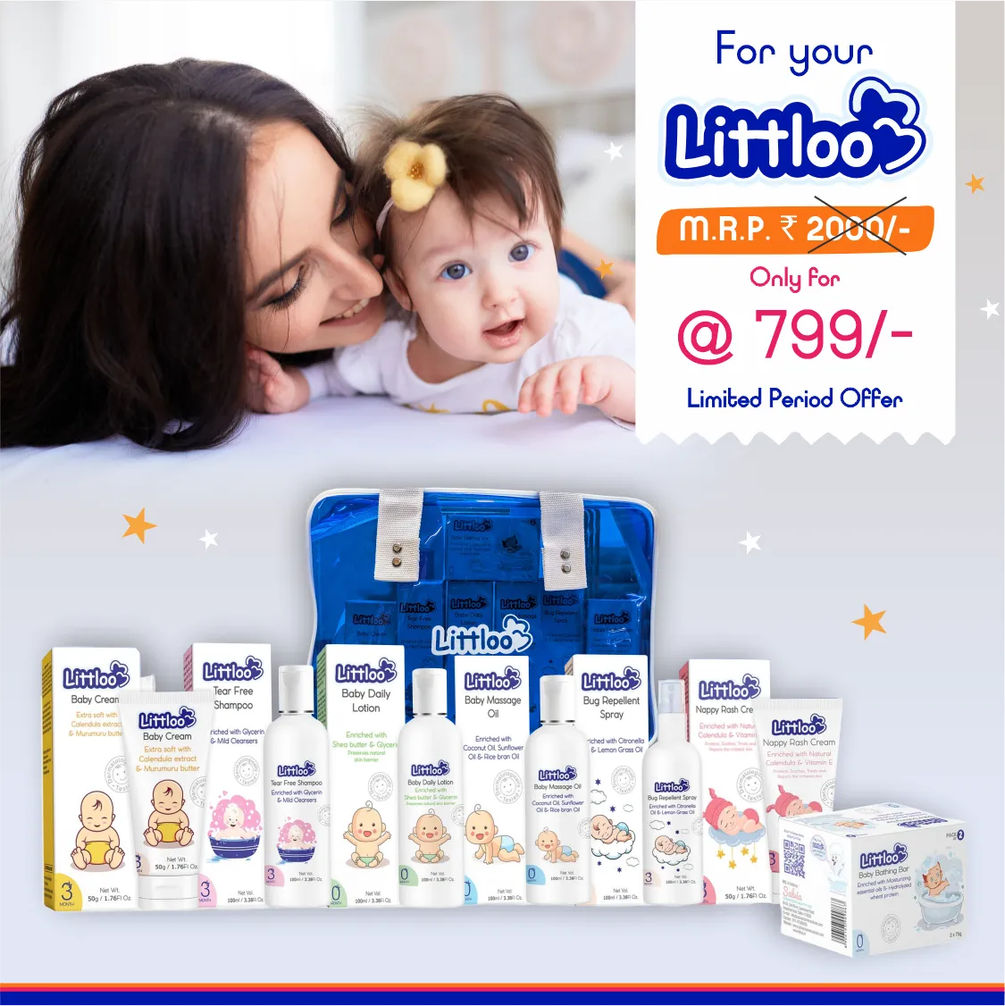 Littloo Baby Essentials Kit