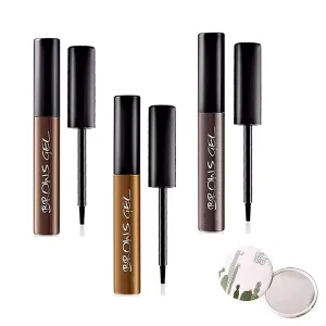 Lushadows Brow Tattoo Tint Gel Peel Off, Brow Tattoo Gel Tint, Semi-Persistent Tearing Eyebrow Glue Makeup Gel Peel Off Tint (3 Colors)