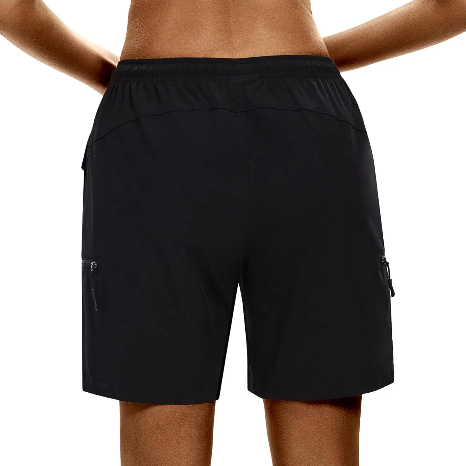 LXNMGO Women's 7" Hiking Shorts Quick Dry Lightweight Cargo Pockets Outdoor Summer Golf Athletic Shorts for Women