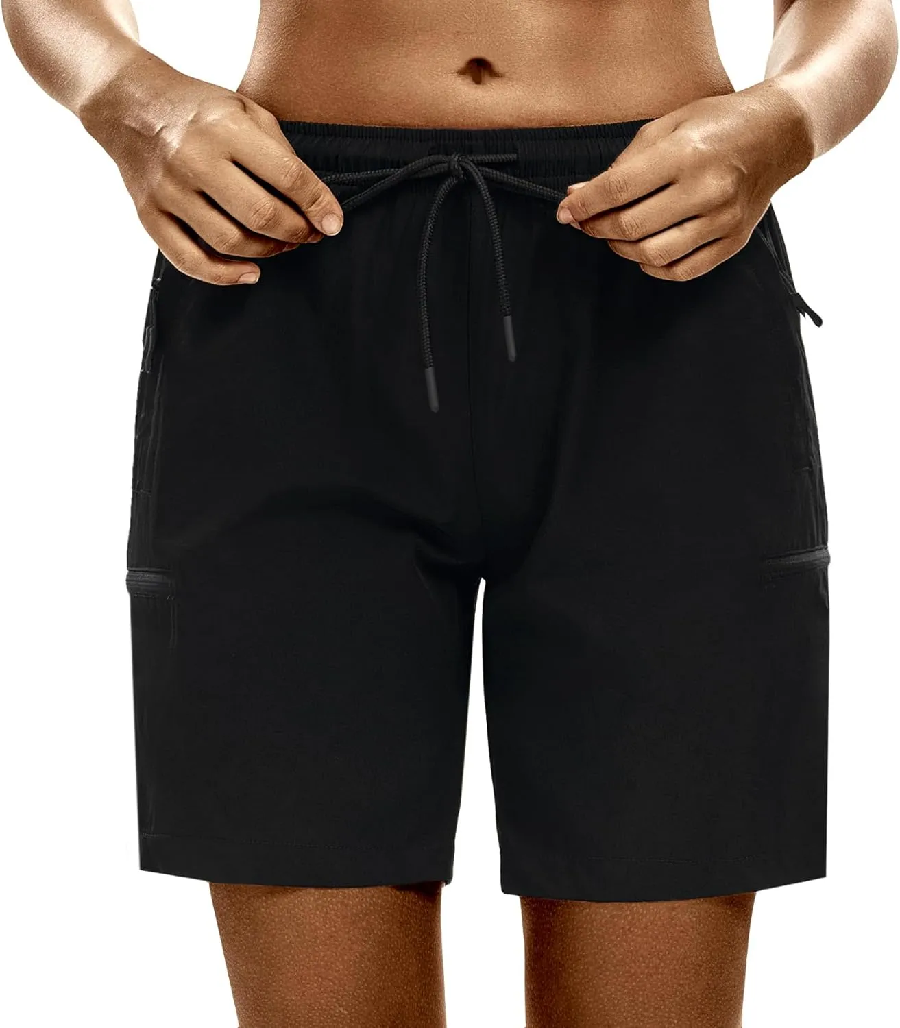 LXNMGO Women's 7" Hiking Shorts Quick Dry Lightweight Cargo Pockets Outdoor Summer Golf Athletic Shorts for Women