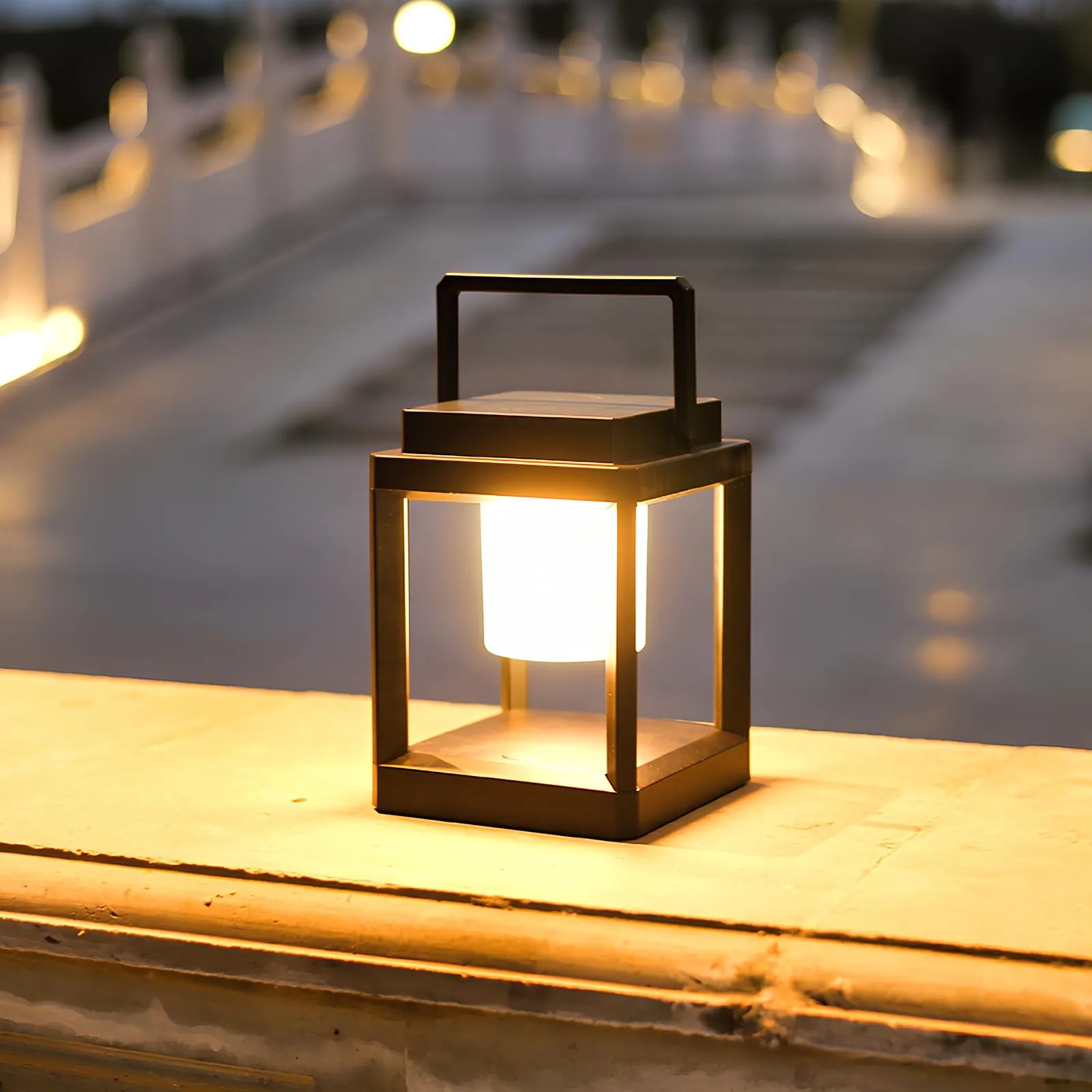 Lyssol Portable Solar Lamp with Adjustable Outdoor Lighting