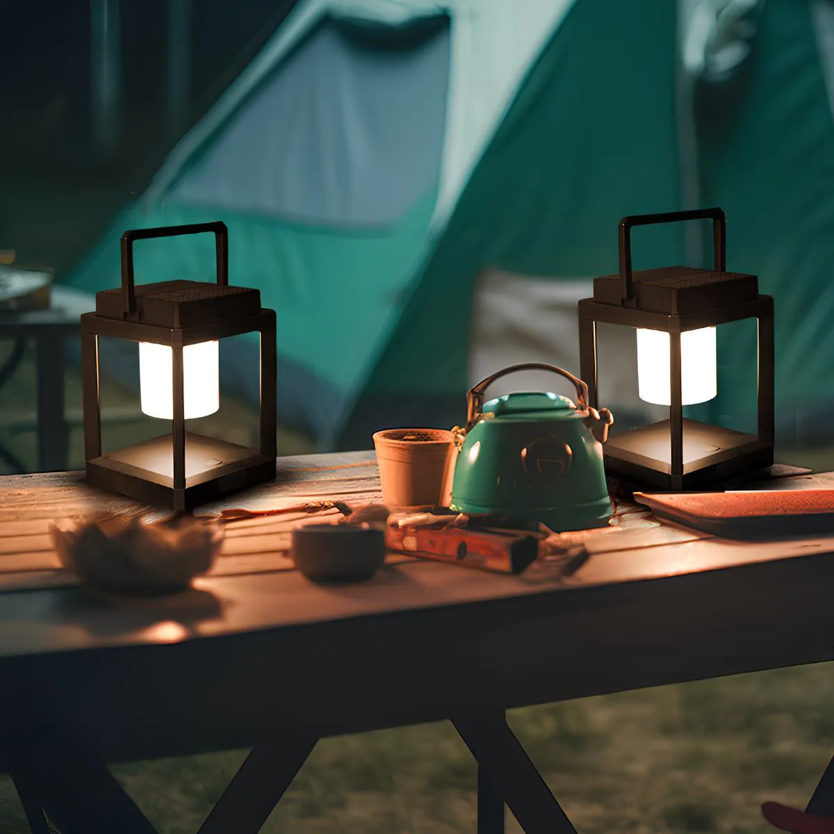 Lyssol Portable Solar Lamp with Adjustable Outdoor Lighting
