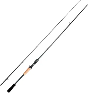 Magic L Baitcaster Rod 30 24T Carbon Fiber, Bass Trout Fishing Rod Fuji O A Guides, Casting Rod 6'6"-8' L-H Power MF-F Action, Baitcasting Rod with Cork EVA Handle, 2 Pieces