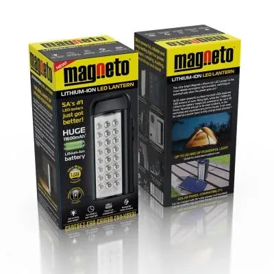 Magneto LED Lantern Lithium Ion Black 3.0 with type C Charger