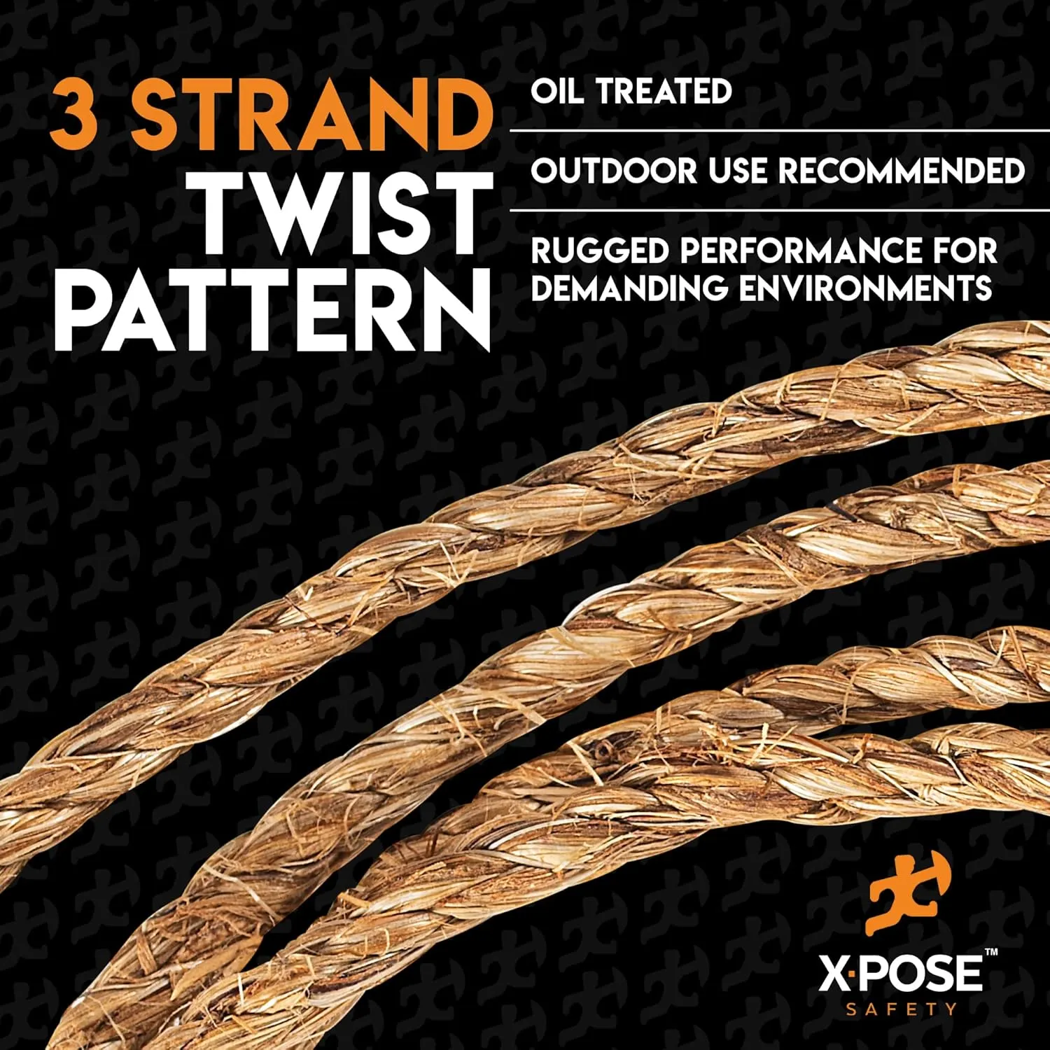 Manila Rope - 1/4 Inch 600' - 3 Strand Cordage Twisted Braided Rope - Thick Natural Fiber for Nautical, Marine, Decorative for Crafts, Porch Column, Outdoor Pole Wrap, Tree Swing