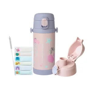 Marcus & Marcus Straw & Spout Insulated Water Bottle 350ml