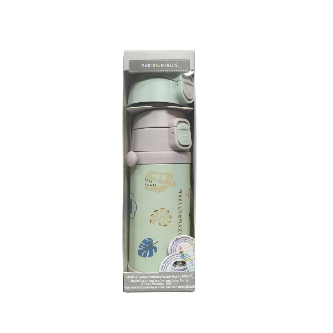 Marcus & Marcus Straw & Spout Insulated Water Bottle 350ml