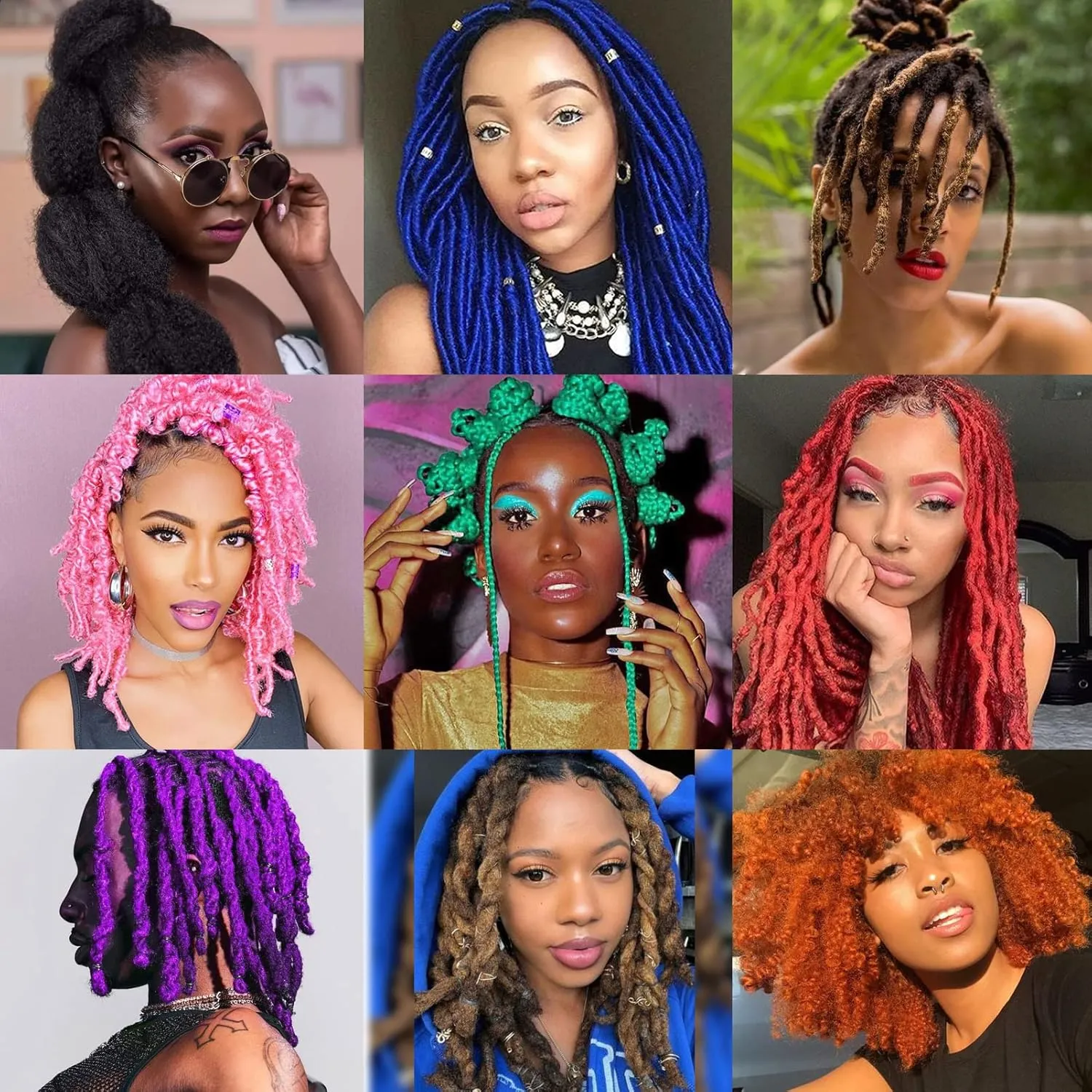 Marley Hair 10 Inch 7 Packs Brown Marley Twist Braiding Hair for Soft Faux Locs Crochet Hair Pre Separated Springy Afro Twist Hair Cuban Twist Hair Pre Fluffed Spring Twist Hair Extensions (10",30)