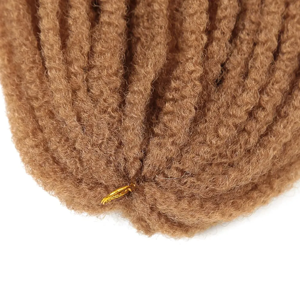 Marley Twist Braiding Hair 18 Inch 8 Packs Marley Twist Hair Springy Afro Kinky Twist Hair Crochet Braids Synthetic Twist Crochet Braiding Marley Hair Extension for Locs (27#, 18inch 8packs)