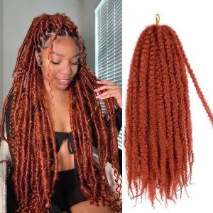 Marley Twist Braiding Hair 18 Inch Marley Hair 8 Packs Kinky Twist Hair Extensions for Afro Kinky Curly Braiding Soft and Natural Crochet Hair (18 Inch 8packs,350)