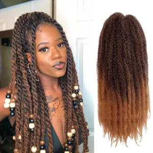 Marley Twist Braiding Hair – Cuban Twist Hair Extensions, Soft & Natural Marley Hair for Marley Twist StylesFor Faux Locs, Spring Twist Hair, Butterfly Locs (16inch, T30)