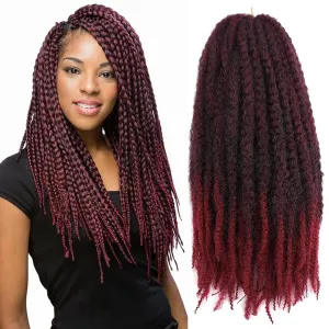 Marley Twist Braiding Hair – Cuban Twist Hair Extensions, Soft & Natural Marley Hair for Marley Twist StylesFor Faux Locs, Spring Twist Hair, Butterfly Locs (18inch, T-Bug)