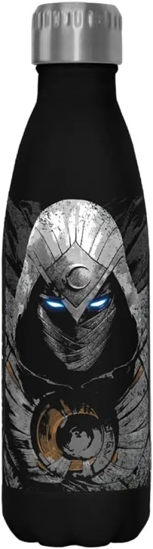 Marvel MKnight Torso Black 17 oz Stainless Steel Water Bottle, 17 Ounce, Multicolored