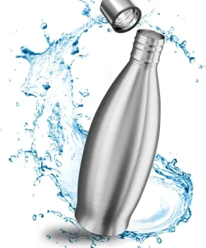 MATE OF STEEL® Stainless Steel 30oz Bottle Replacement for Sodastream Crystal - Leak-Proof Dishwasher Safe Plastic Free Water Bottle