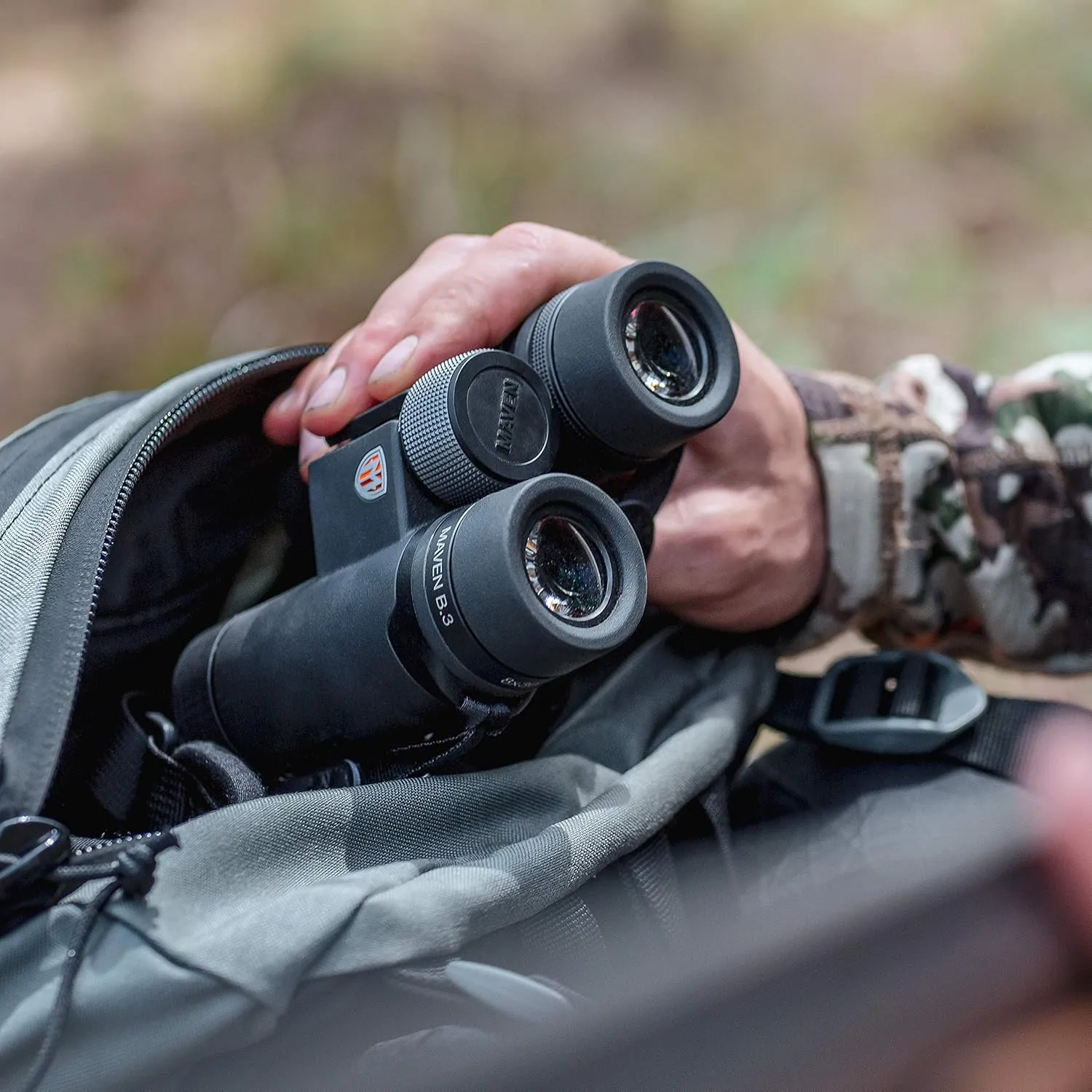 Maven B3 30mm ED Compact Binocular (10X30, Black/Gray)