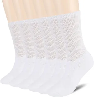  MD 6 Pack Womens Crew Socks Extra Heavy Full Cushion Casual Socks Moisture Wicking Hiking Trekking Sports Socks
