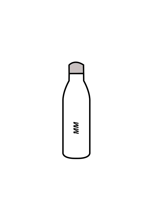 MELISSA MORTON ACADEMY OF DANCE & ARTS - WATER BOTTLE WHITE (IN-STOCK)