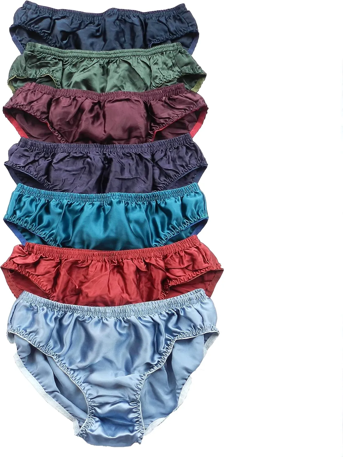 Mens Bikini Briefs 100% Pure Silk 6 Pairs In One Economic Pack