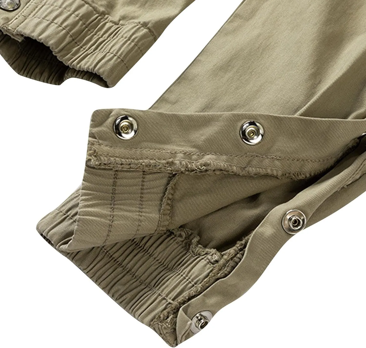Men's Cargo Pants Elastic Waist Stretch Tactical Joggers for Men Outdoor Work Athletic Casual Pants with Pockets