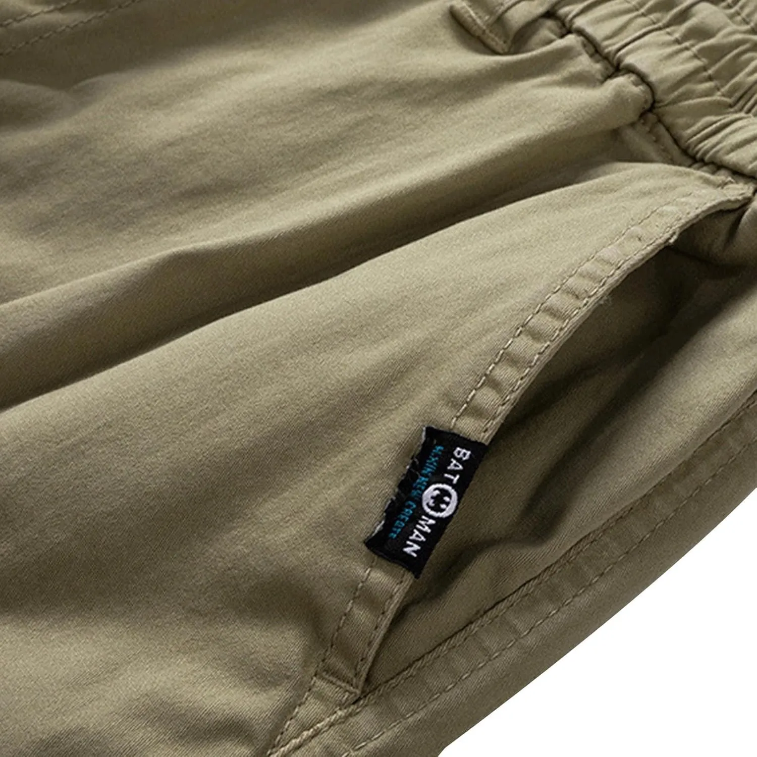 Men's Cargo Pants Elastic Waist Stretch Tactical Joggers for Men Outdoor Work Athletic Casual Pants with Pockets