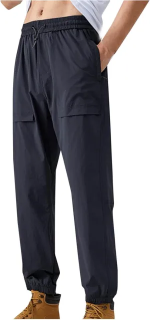 Men's Casual Pants Lightweight Comfy Breathable Regular Fit Pants Fashion Spring Summer Vacation Trousers for Men
