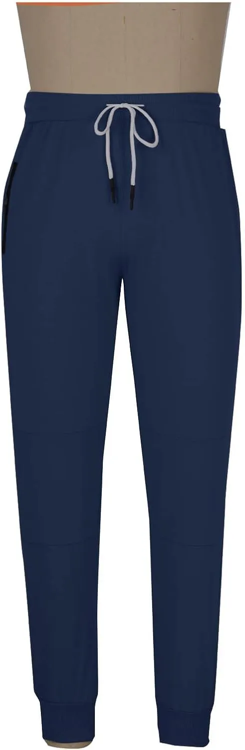 Mens Jogger Pants Gym Slim Fit Elastic Waist Drawstring Sweatpants with Pocket Athletic Pants for Training Running