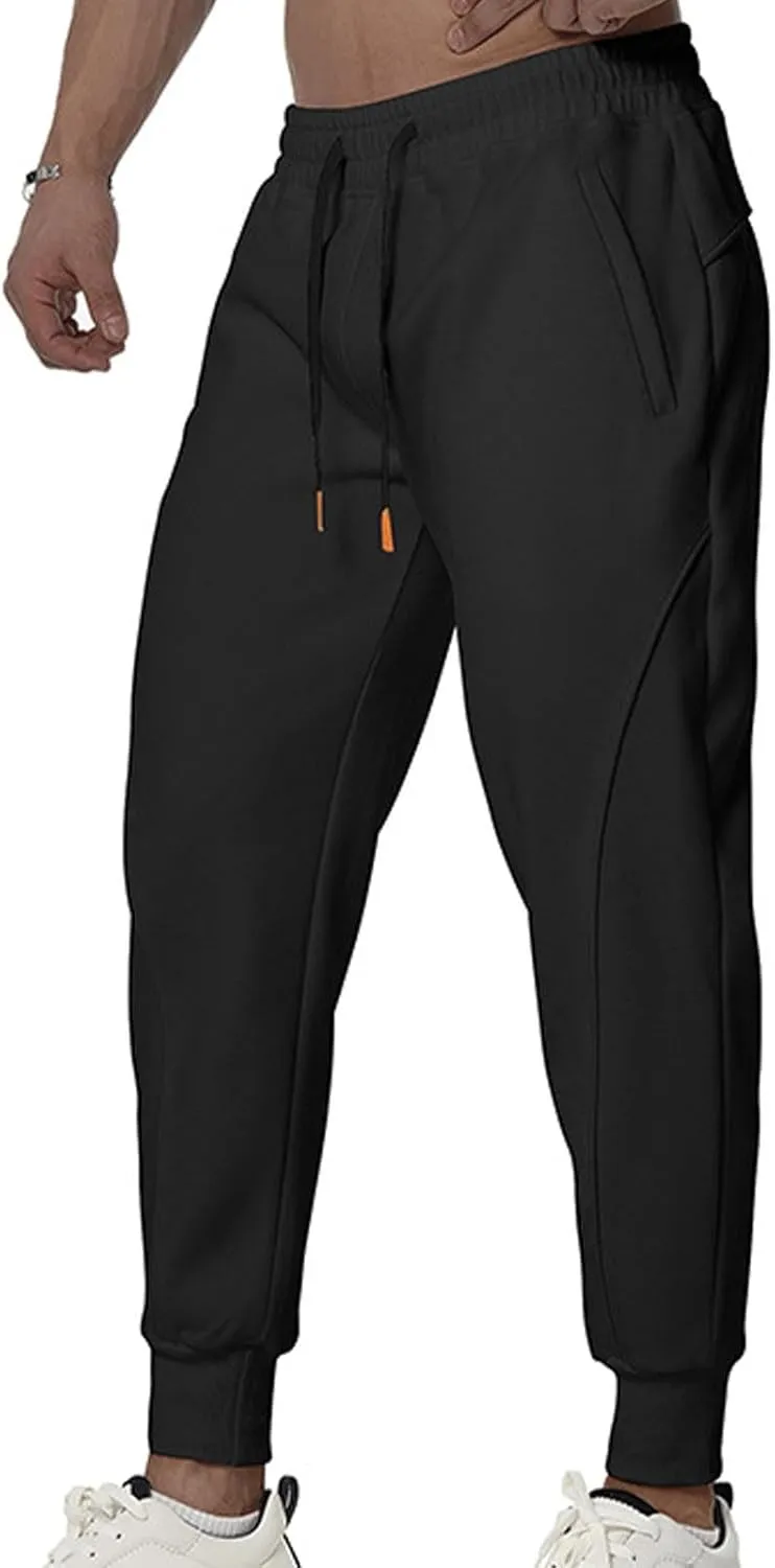 Men's Jogger Pants Sports Athletic Gym Running Pants for Men Drastring Outdoor Casual Lightweight Sweatpants