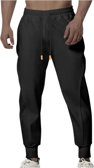 Men's Jogger Pants Sports Athletic Gym Running Pants for Men Drastring Outdoor Casual Lightweight Sweatpants