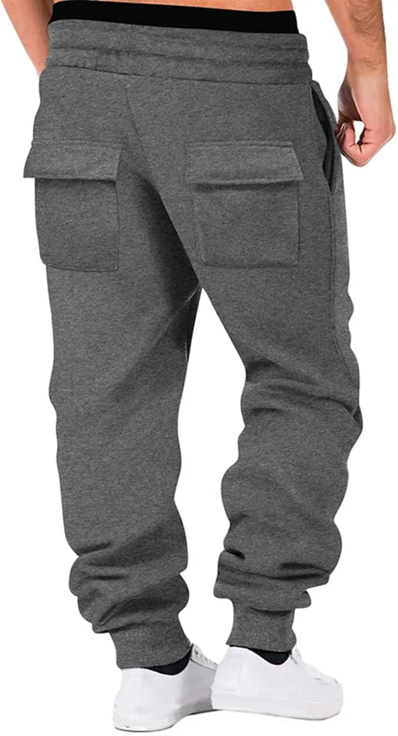 Men's Sweatpants Athletic Sports Comfy Casual Drawstring Pants for Men Outdoor Running Joggers Fashion 2025