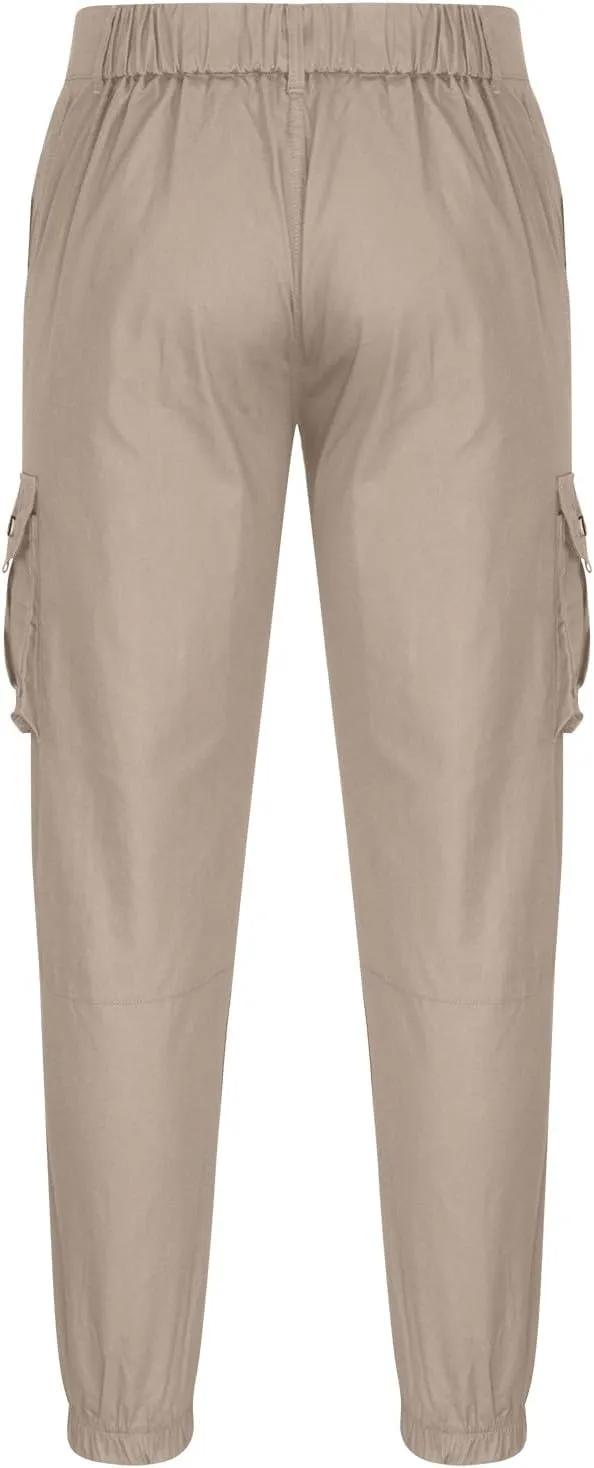 Men's Waterproof Hiking Pants Slim Fit Lightweight Cargo Joggers Stretch Quick Dry Outdoor Pants with Pockets