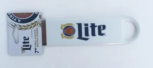 Miller Lite 7 Inch Vinyl Coated Steel Bottle Opener