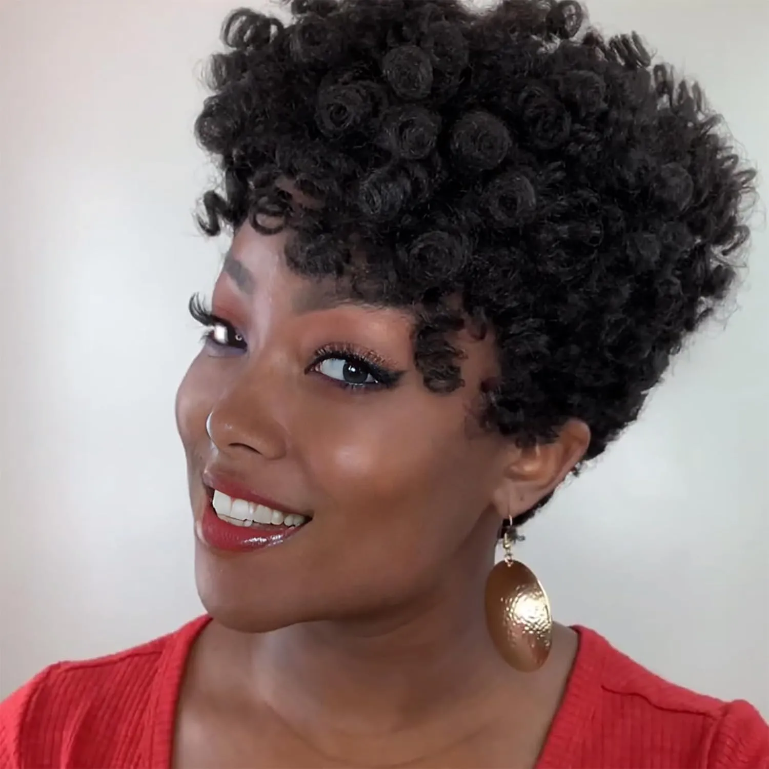 MIMAN 3 Packs 10 Inch Short Curly Crochet Hair Braiding 8MM Spiral Curls Crochet Braids Synthetic Hair Extension for Women DIY Mohawk Afro Braided Hairstyle (Natural Black #1B)