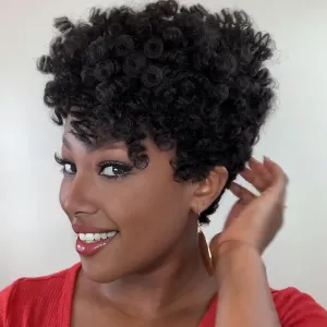MIMAN 3 Packs 10 Inch Short Curly Crochet Hair Braiding 8MM Spiral Curls Crochet Braids Synthetic Hair Extension for Women DIY Mohawk Afro Braided Hairstyle (Natural Black #1B)