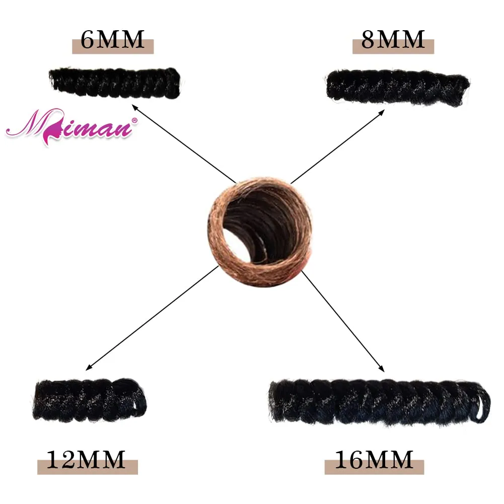 MIMAN 3 Packs 20 Inch Short Curly Crochet Hair for Black Women 8MM Burgundy Spiral Curls Crochet Braids Synthetic Braiding Hair Extensions for Women DIY Mohawk Afro Braided Hairstyle (BUG)