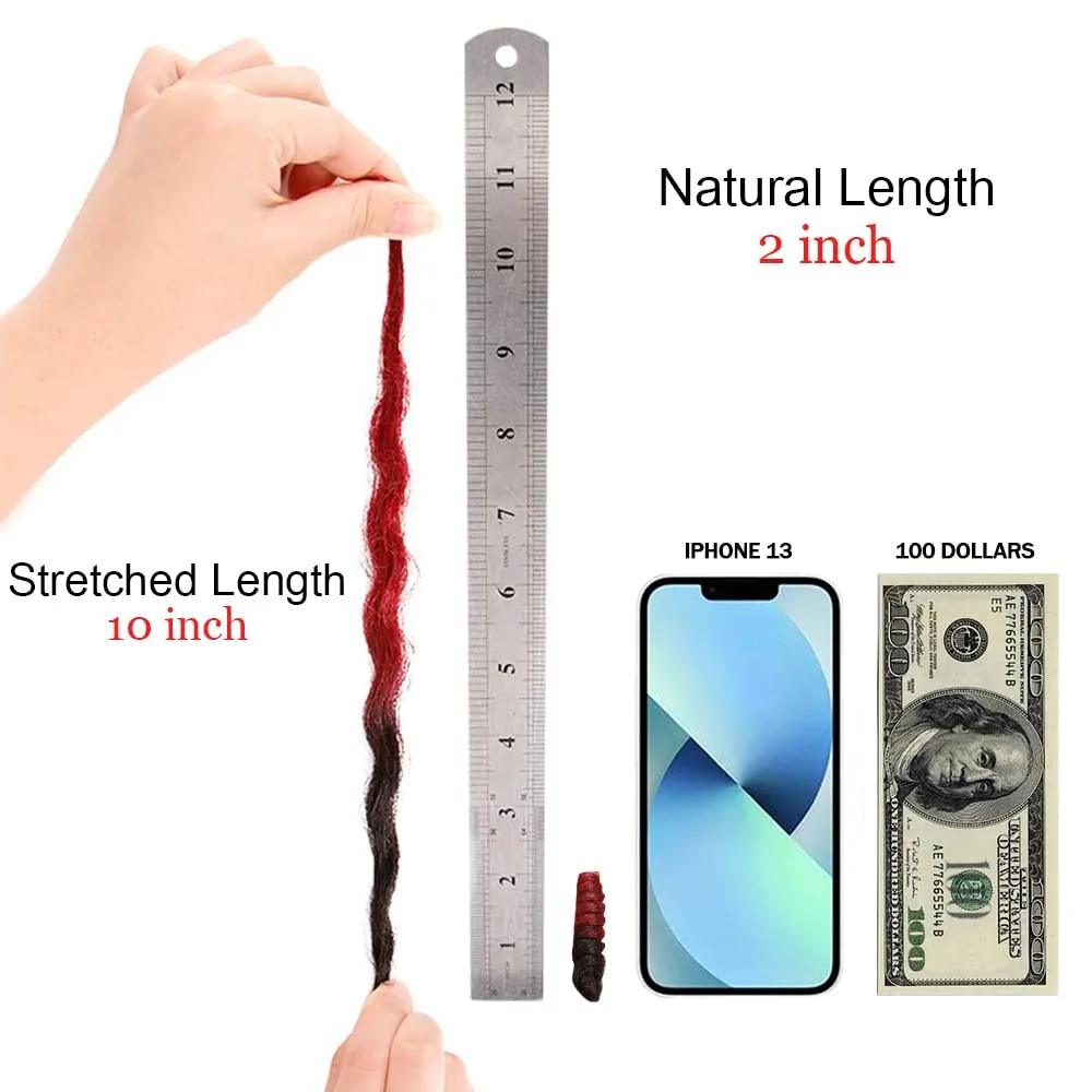 MIMAN 5 Packs 10 Inch Short Crochet Braiding Crochet Hair Braids for Women Synthetic Braiding Hair Extensions Black to Red (#1B/BUG)