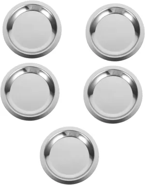 Mobestech Stainless Steel Wine Coaster Heat Resistant Table Pad for Wine Cups Elegant Design for Home Kitchen Shops and Hotels