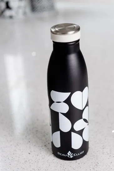 Monochrome Broken-Hearted Vacuum Insulated Drinks Bottle 500ml