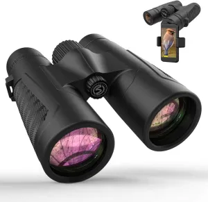 Monoculars Telescope High Power High Performance Wide Angle Binoculars, Low Light 12X42 Beyond Waterproof Roof Prism Telescope, Outdoor Travel Binoculars